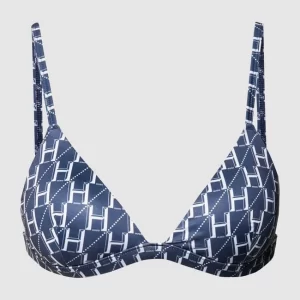 Besorgen ? HUGO ? Bikini-Oberteil In Triangel-Form Modell ‘TRIANGEL MONOGRAM’ – Marineblau ? 8